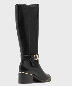 bottes avec bande elastique sur le cote femme - valentina baldano noir standardH267201_4