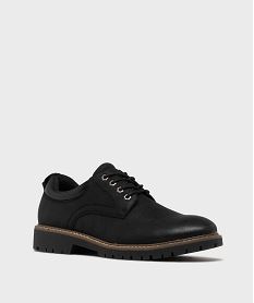 derbies casual a semelle crantee homme noir standardH267501_3