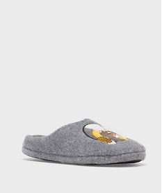 chaussons mules imprimes homme - superman gris standardH270201_2