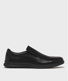 GEMO Mocassin slip-on confort homme noir standard