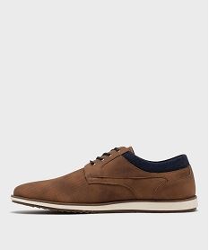 derbies texturees a detail jean semelle sport homme brunH281401_3
