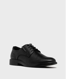 derbies graines a lacets et elastiques de confort homme noir standardH281601_2