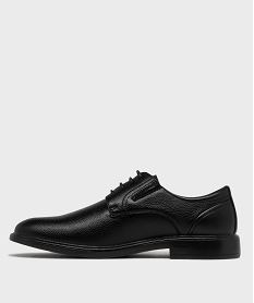 derbies graines a lacets et elastiques de confort homme noir standardH281601_3