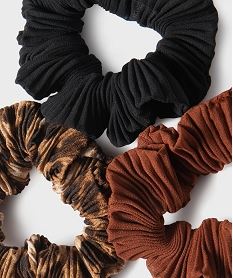 chouchous pour les cheveux femme (lot de 3) marron standard accessoires cheveuxH285101_4