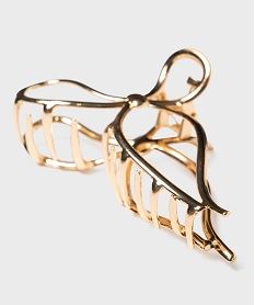 pince crabe pour les cheveux en metal en forme de noeud dore accessoires cheveuxH285201_2