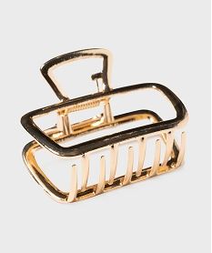 pince crabe pour les cheveux en metal forme rectangle dore accessoires cheveuxH285301_4