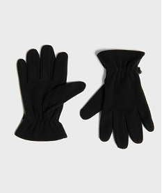 GEMO Gants en maille polaire garçon noir standard