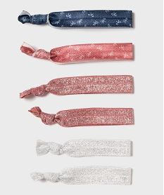 elastiques pour les cheveux fille (lot de 6) multicoloreH289001_3