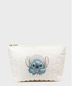 GEMO Trousse de toilette matelassée motif Stitch - Disney blanc standard