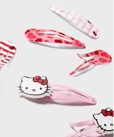 pinces clic-clac pour les cheveux fille (lot de 6) - hello kitty rose standardH289301_4