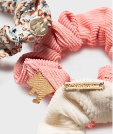 chouchou en tissu fille (lot de 3) - lulucastagnette multicoloreH291201_2