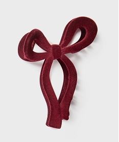 GEMO Pince crabe pour les cheveux en forme de noeud Rouge