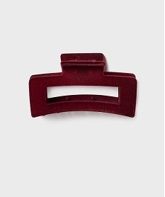 GEMO Pince crabe pour les cheveux en velours Rouge