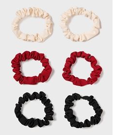 GEMO Chouchous pour les cheveux unis (lot de 6) Multicolore