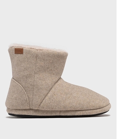 GEMO Chaussons boots avec doublure sherpa femme - DIM Beige