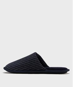 chaussons mules a rayures homme bleuH295601_3