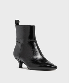 boots vernis mat a bout pointu et kitten heels femme[missing] noir vifH295701_2