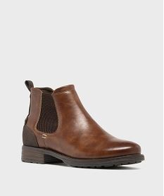 chelsea boots zippees homme brunH309201_2