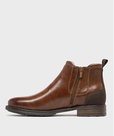 chelsea boots zippees homme brunH309201_3