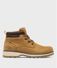 GEMO Low-boots esprit randonnée avec semelle crantée homme - Urban Step Brun