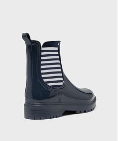 boots de pluie avec elastiques leopard femme - follow me bleuH318701_4
