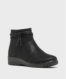 boots confort a talon compense femme noir standard bottines bottesH323701_2