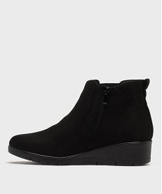 boots confort a talon compense femme noir standard bottines bottesH324201_3