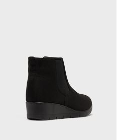 boots confort a talon compense femme noir standard bottines bottesH324201_4