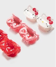 mini-pinces crabe pour les cheveux motif chat fille (lot de 6) - hello kitty rouge standardH331001_2