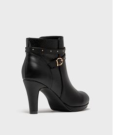 bottines a talon avec en suedine femme - valentina baldano noir vifH331201_4