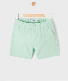 GEMO Bermuda en coton à taille élastiquée bébé garçon vert standard