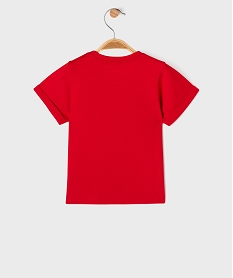 tee-shirt manches courtes avec logos et inscriptions bebe - lulucastagnette rouge standardH332301_4
