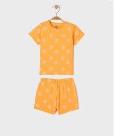 pyjashort 2 pieces a motifs lions bebe garcon orangeH332701_4