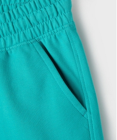 bermuda en maille a taille elastiquee garcon bleu standardH332901_2