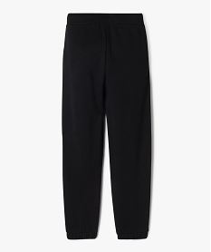 pantalon de jogging avec interieur molletonne fille noir standardH333701_3
