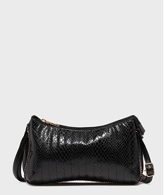 GEMO Sac bandoulière compact à perles dorées femme noir standard