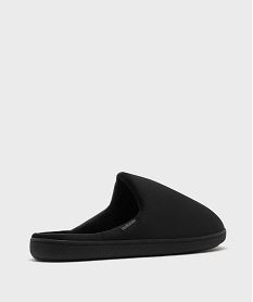 chaussons mules en velours avec semelle tartan homme - isotoner noir standardH347601_4