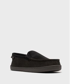 chaussons en velours forme mocassins homme - isotoner grisH348201_2
