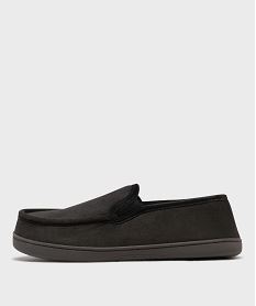 chaussons en velours forme mocassins homme - isotoner grisH348201_3