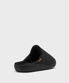 chaussons mules semelle a motif leopard femme - isotoner noir standardH349001_4