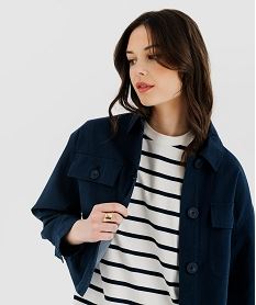 veste blazer femme - lulucastagnette bleu vestesI712901_4