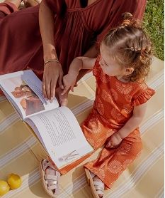 GEMO Débardeur imprimé avec volants aux emmanchures bébé fille Orange