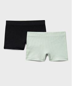 GEMO Boxers en maille côtelée fille (lot de 2) Multicolore