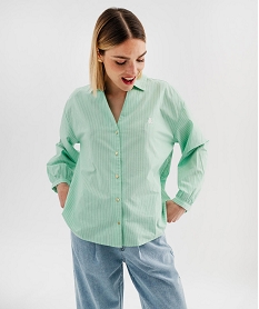 GEMO Chemise large manches longues rayée femme - LuluCastagnette rayure
