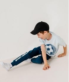 GEMO Jogging à bandes contrastantes garçon Bleu