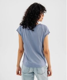 tee-shirt a manches courtes avec finitions scintillantes femme bleu t-shirts manches courtesI754001_3