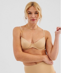 GEMO Soutien-gorge corbeille en microfibre femme beige standard