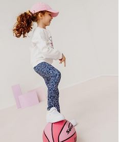 GEMO Legging de sport imprimé fille bleu standard