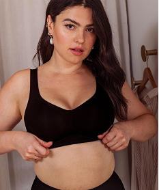 GEMO Soutien-gorge triangle en microfibre avec mousses amovibles femme[MISSING] noir standard