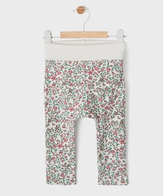 GEMO Pantalon en maille évolutif bébé fille blanc standard